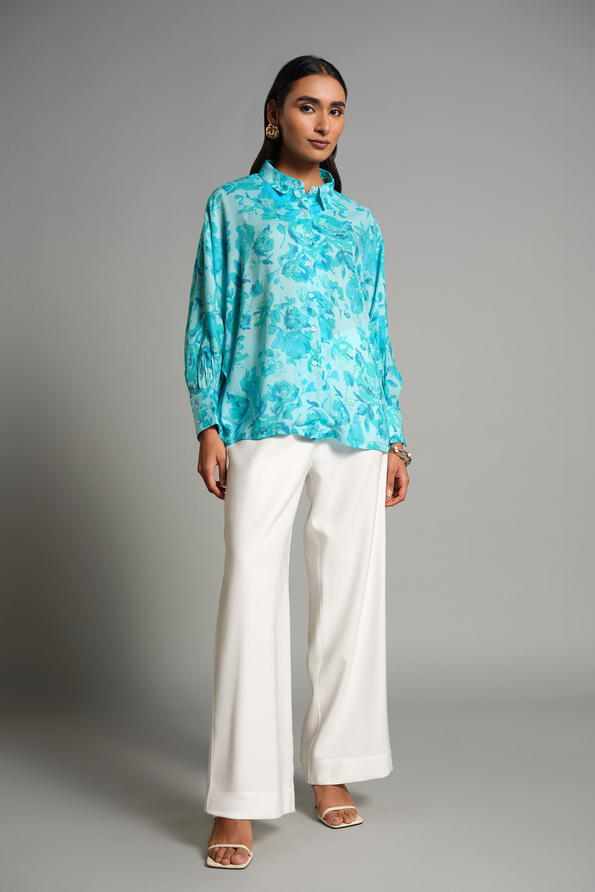 Dreamy Aqua Shirt, Aqua, image 1